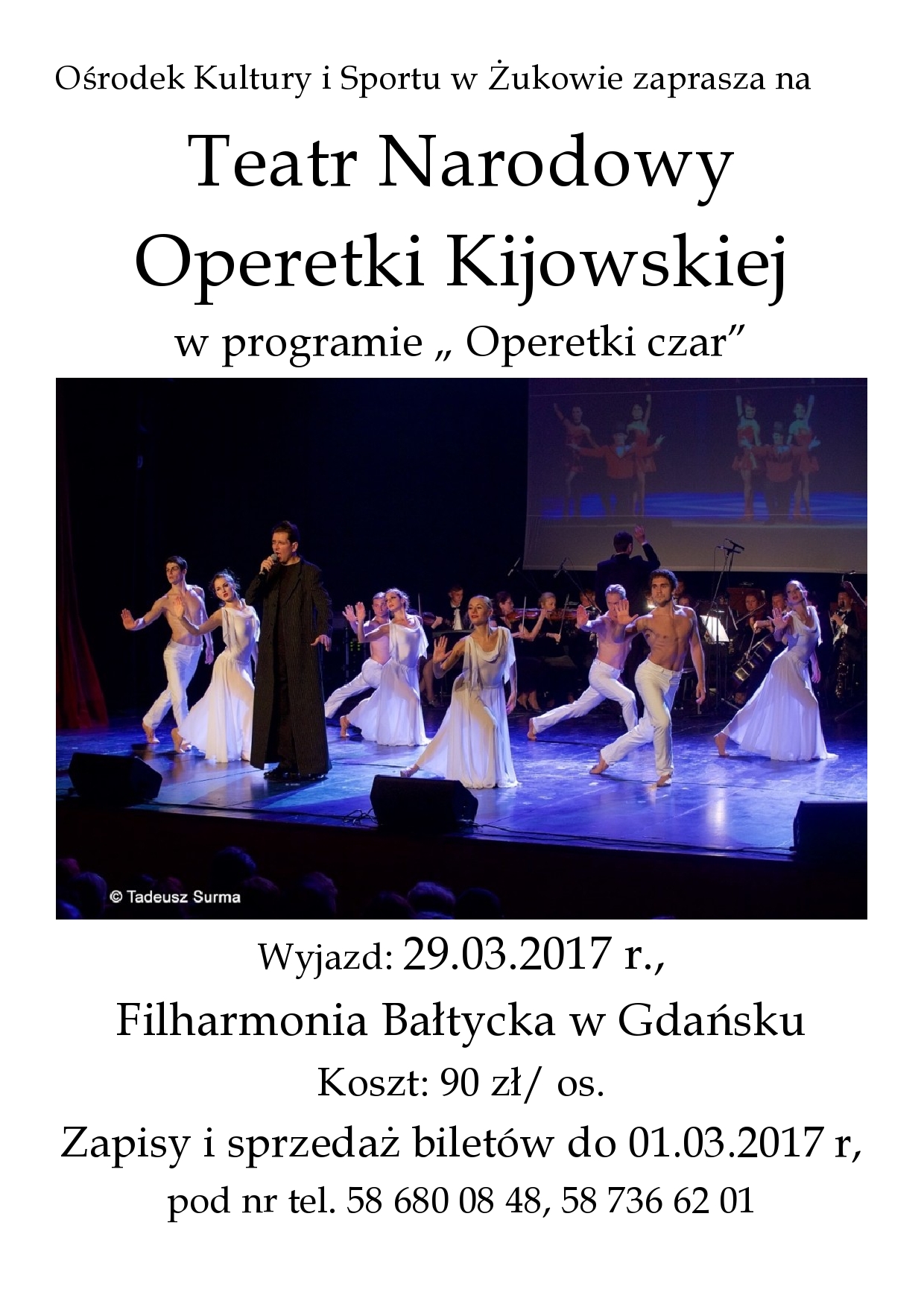Operetki Czar - OKiS Żukowo zaprasza na Teatr Narodowy Operetki Kijowskiej