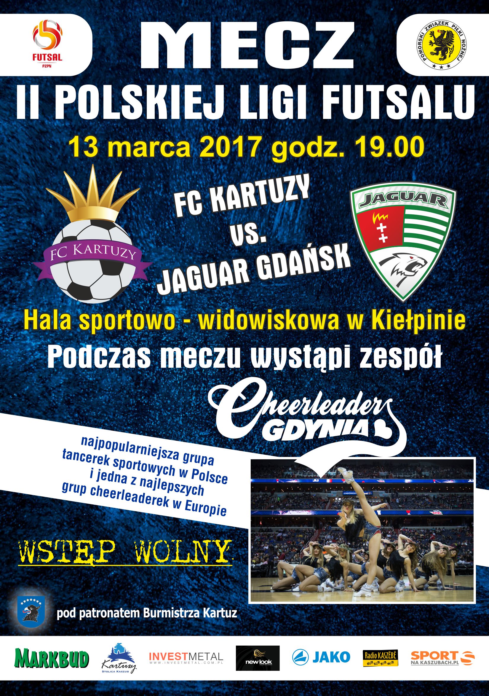 Mecz II Polskiej Ligi Futsalu - FC Kartuzy podejmie Jaguar Gdańsk