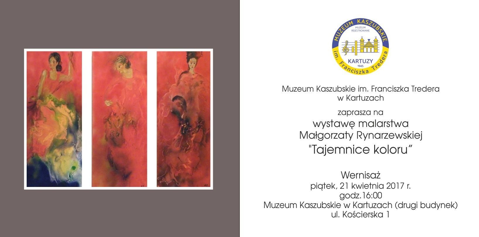 Tajemnice koloru - wystawa malarstwa Małgorzaty Rynarzewskiej w Kartuzach