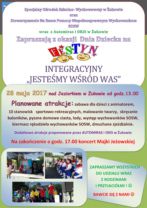 Festyn Integracyjny "Jesteśmy wśród was" w Żukowie