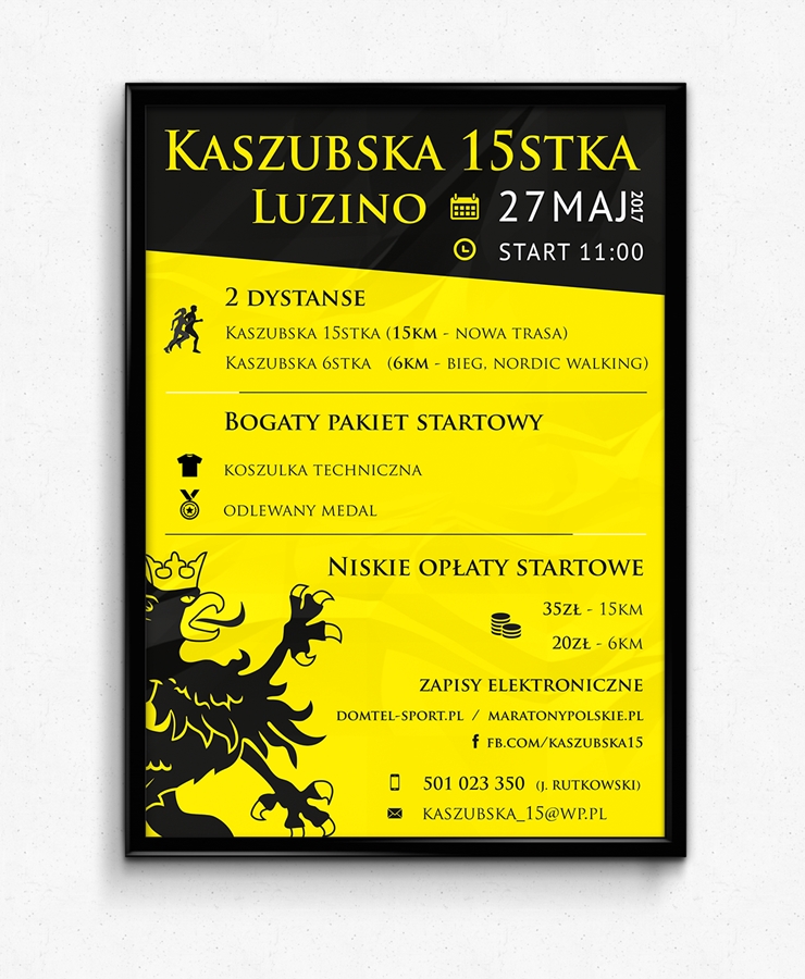 Kaszubska Piętnastka w Luzinie po raz szósty. Zawody odbędą się 27 maja