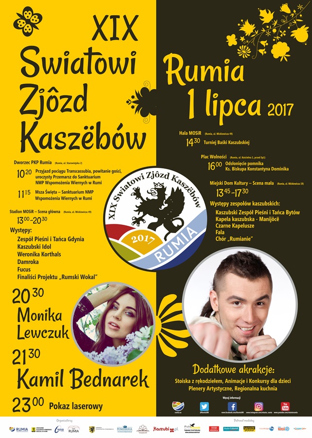 XIX Światowy Zjazd Kaszubów 1 lipca w Rumi
