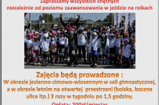 Nabór do sekcji wrotkarskiej Stowarzyszenia "Gdańkie Lwy" (mat. organizatora)