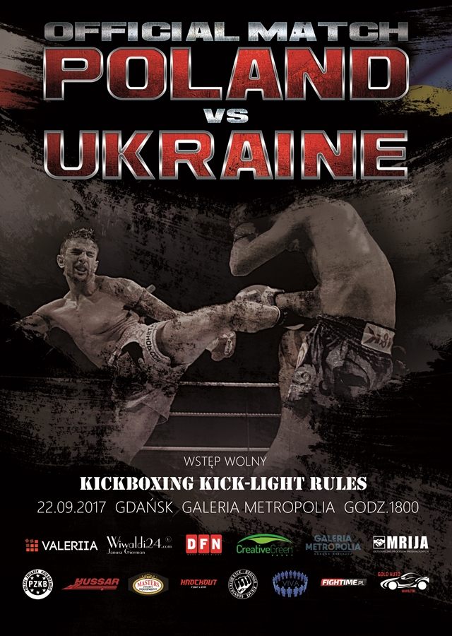 Sparing Polska - Ukraina w kickboxingu w wersji kick-light