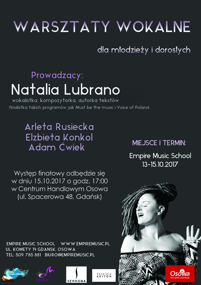 Recital finałowy warsztatów z Natalią Lubrano w CH Osowa
