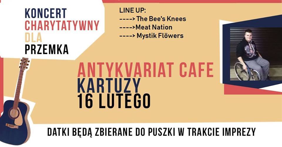 Koncert dla Przemka w Antykvariat Cafe!