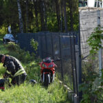 Wypadek w Pałubicach. Młody motocyklista w szpitalu