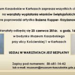 Muzeum Kaszubskie: wyplatanie wianków