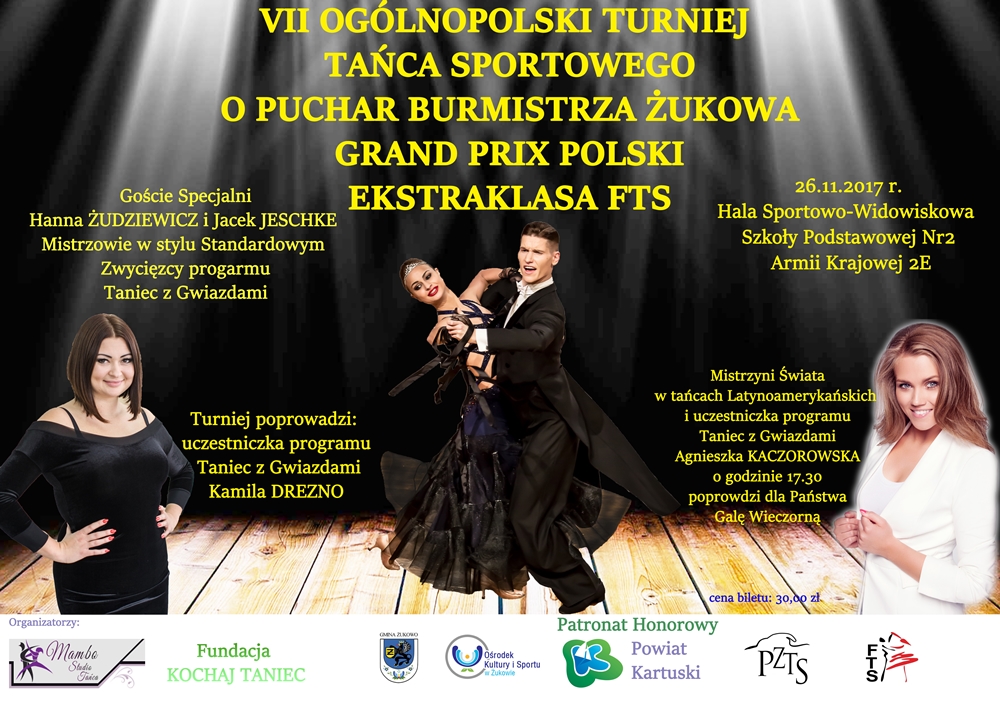 Taneczne zmagania w Żukowie w hali sportowej 25 i 26 listopada