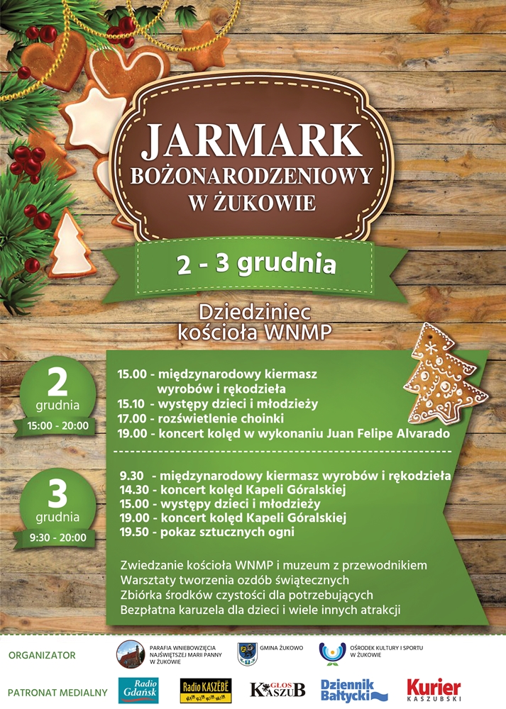 Jarmark Bożonarodzeniowy w Żukowie 2 i 3 grudnia
