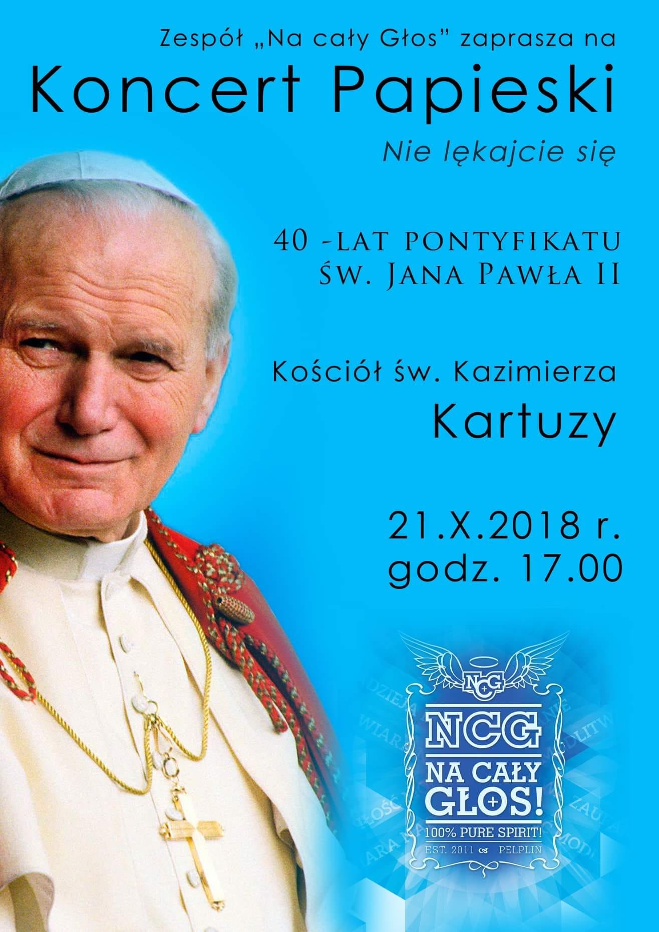 Koncert Papieski w Kartuzach