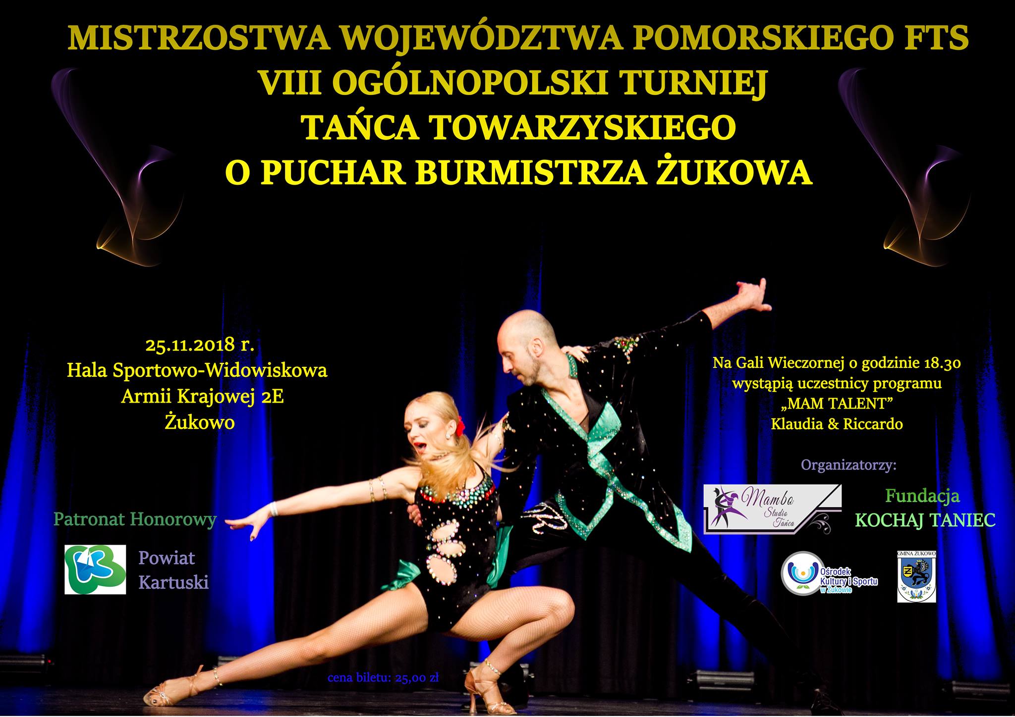 VIII Ogólnopolski Turniej Tańca Towarzyskiego o Puchar Burmistrza Żukowa