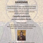 Cappella Gedanensis już 16 grudnia w Borowie!