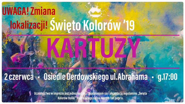 Święto kolorów w Kartuzach - 2019