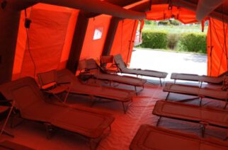 Nowy namiot dla strażaków