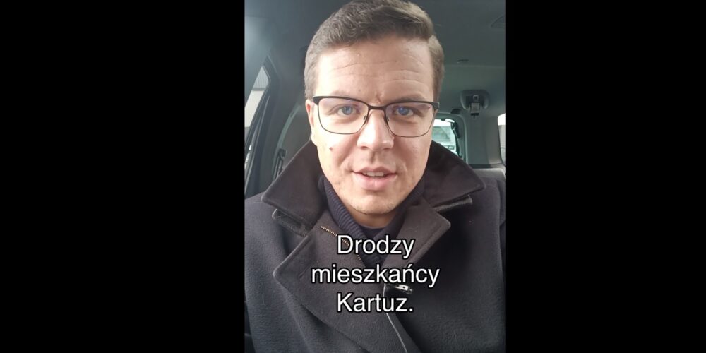 Krzysztof Szymański (Konfederacja) zachęca do udziału w wyborach. Zwraca się do mieszkańców Kartuz