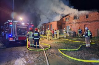 Pożar budynku mieszkalnego w Hopowie. Potężne straty
