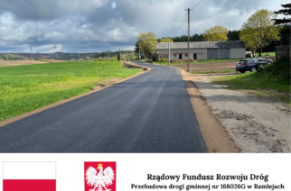 Zakończono przebudowę drogi gminnej w Ramlejach. Połączy miejscowość z gm. Kartuzy