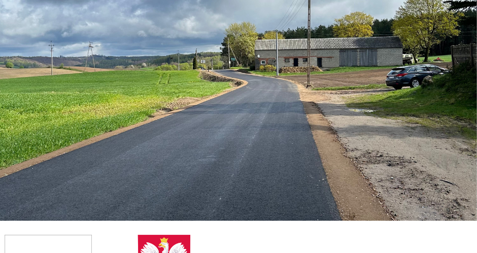 Zakończono przebudowę drogi gminnej w Ramlejach. Połączy miejscowość z gm. Kartuzy