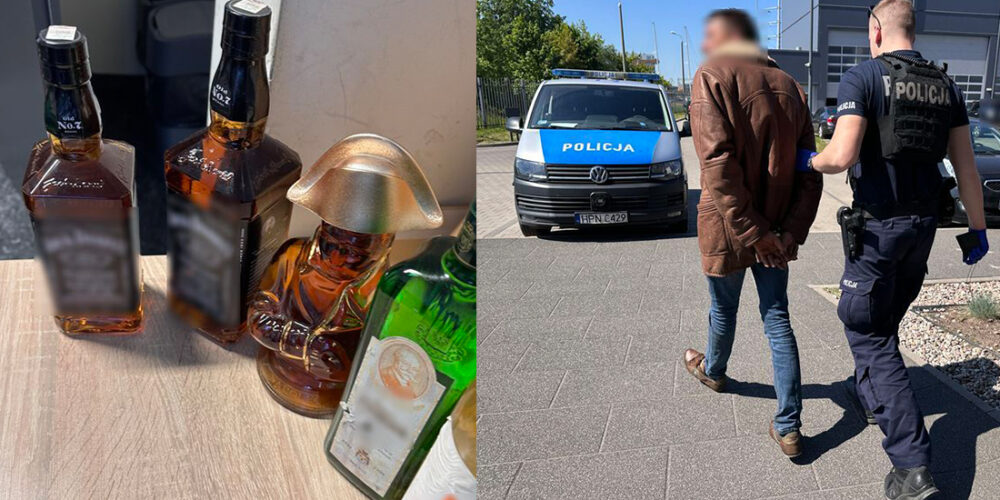 42-latek z Sierakowic ukradł alkohol. „Wpadł” bo skosztował łupu i zasnął na ławce