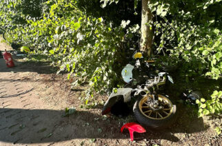 Banino. Motocyklista poszkodowany w wypadku drogowym