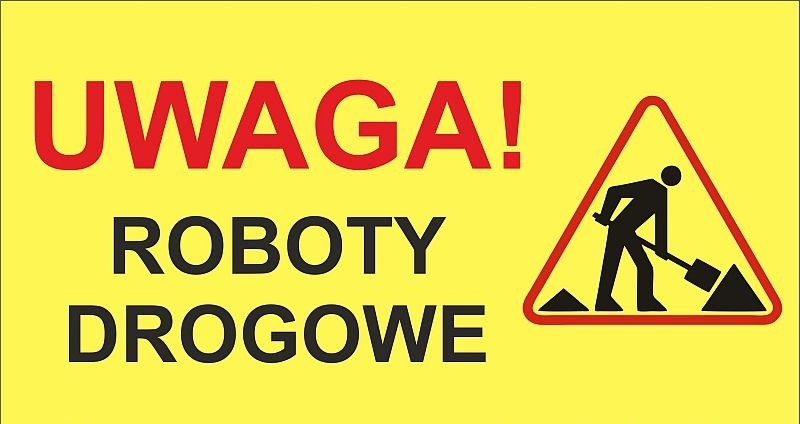 Uwaga! Roboty drogowe na granicy z gm. Stężyca